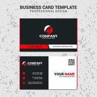 Red Creative Business Card Template vector
