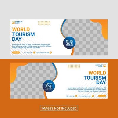 Travel social media facebook cover template