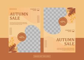 Autumn Flyer Design Template vector