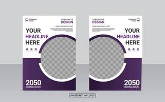 Creative corporate book cover design vector