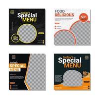 Culinary Social Media Template vector
