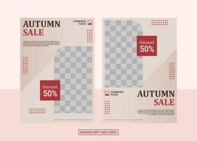 Autumn Flyer Design Template vector