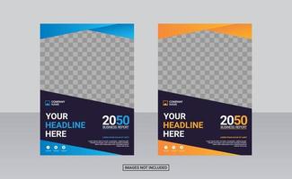 Creative corporate book cover design vector