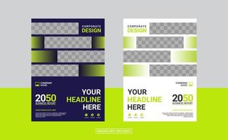 Creative corporate book cover design template vector