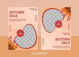 Autumn Flyer Design Template vector