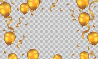 Happy Birthday background with illustrations balloon
