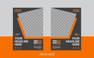 plantilla de informe anual de negocios moderno vector