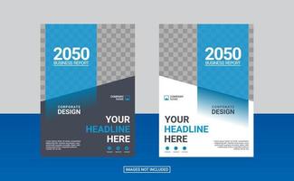 Professional corporate book cover template vector