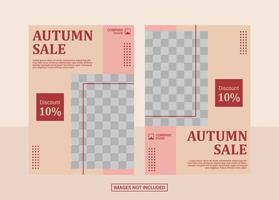 Autumn Flyer Design Template vector