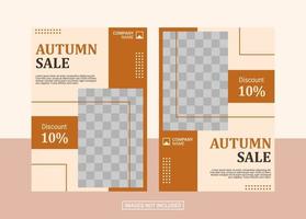 Autumn Flyer Design Template vector