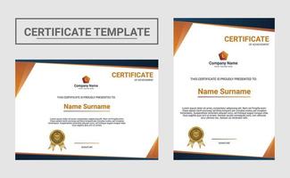 Elegant certificate design template vector