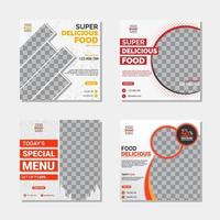 Culinary Social Media Template vector
