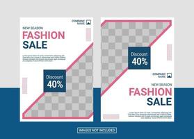 Fashion Flyer Design Template vector