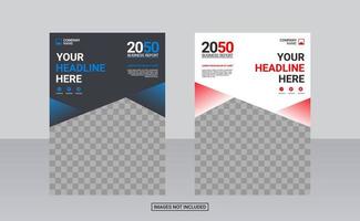 Creative corporate book cover design template vector