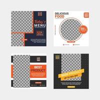 Minimal social media sale template vector