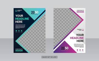 Creative corporate book cover design vector