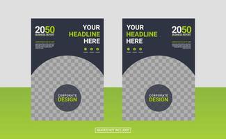 Creative corporate book cover design vector