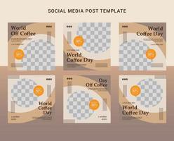 Social media template design vector