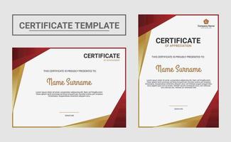 Elegant certificate design template vector