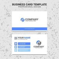 Blue Creative Business Card Template vector