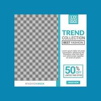 Social media template design vector