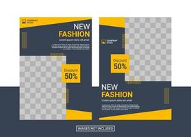 Fashion Flyer Design Template vector