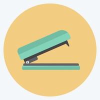 Stapler Icon in trendy flat style isolated on soft blue background vector