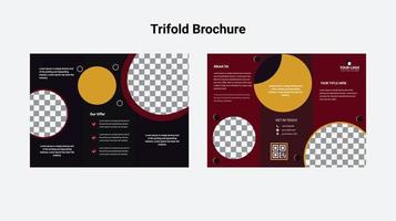 trifold brochure design vector