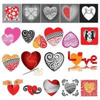 Heart linear icon. Valentine's day symbol vector