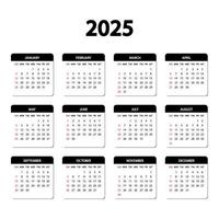 2025 Calendar icon symbol vector. 14295739 Vector Art at Vecteezy