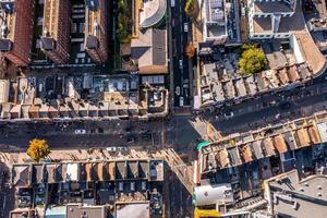 vista aérea del mercado camden lock en londres, reino unido. foto