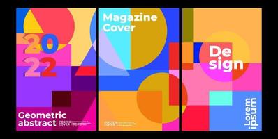 New 2022 Poster and Cover Design Template for Magazine vector