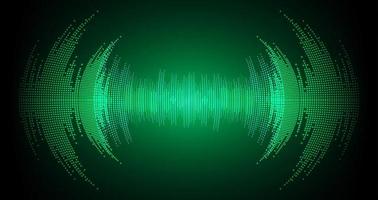 Sound waves oscillating dark light vector