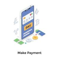 Make Payment Concepts vector