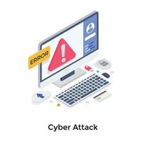Cyber Attack Concepts vector