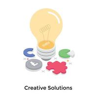 Creative Solution Concepts vector