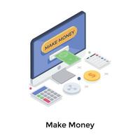 Make Money Concepts vector