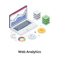 conceptos de analítica web vector