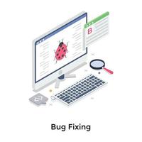 Bug Fixing Cncepts vector