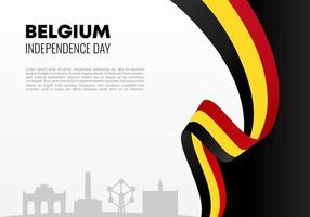 Belgium Independence day national celebration on July 21 st. vector