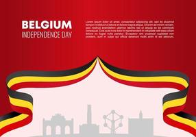Belgium Independence day national celebration on July 21 st. vector