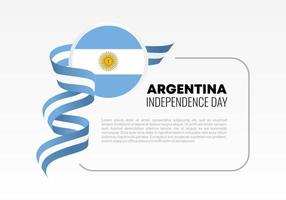 celebración nacional del día de la independencia de argentina el 9 de julio. vector