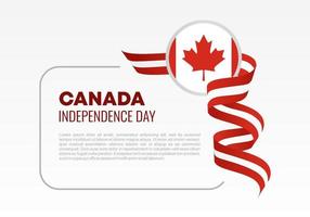 celebración nacional del día de la independencia de canadá el 1 de julio. vector