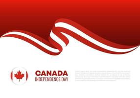 celebración nacional del día de la independencia de canadá el 1 de julio. vector