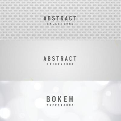 banner Abstract geometric white and gray color background vector illustration.