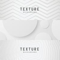 banner Abstract geometric white and gray color background vector illustration.