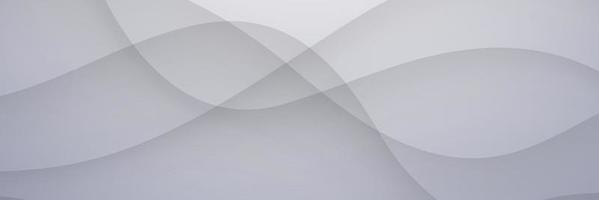 Ilustración de vector de fondo de color blanco y gris geométrico abstracto de banner.