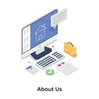 About Us Concepts vector