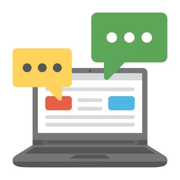 Web Communication Concepts vector