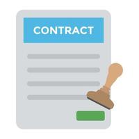 Contract Letter Concepts vector